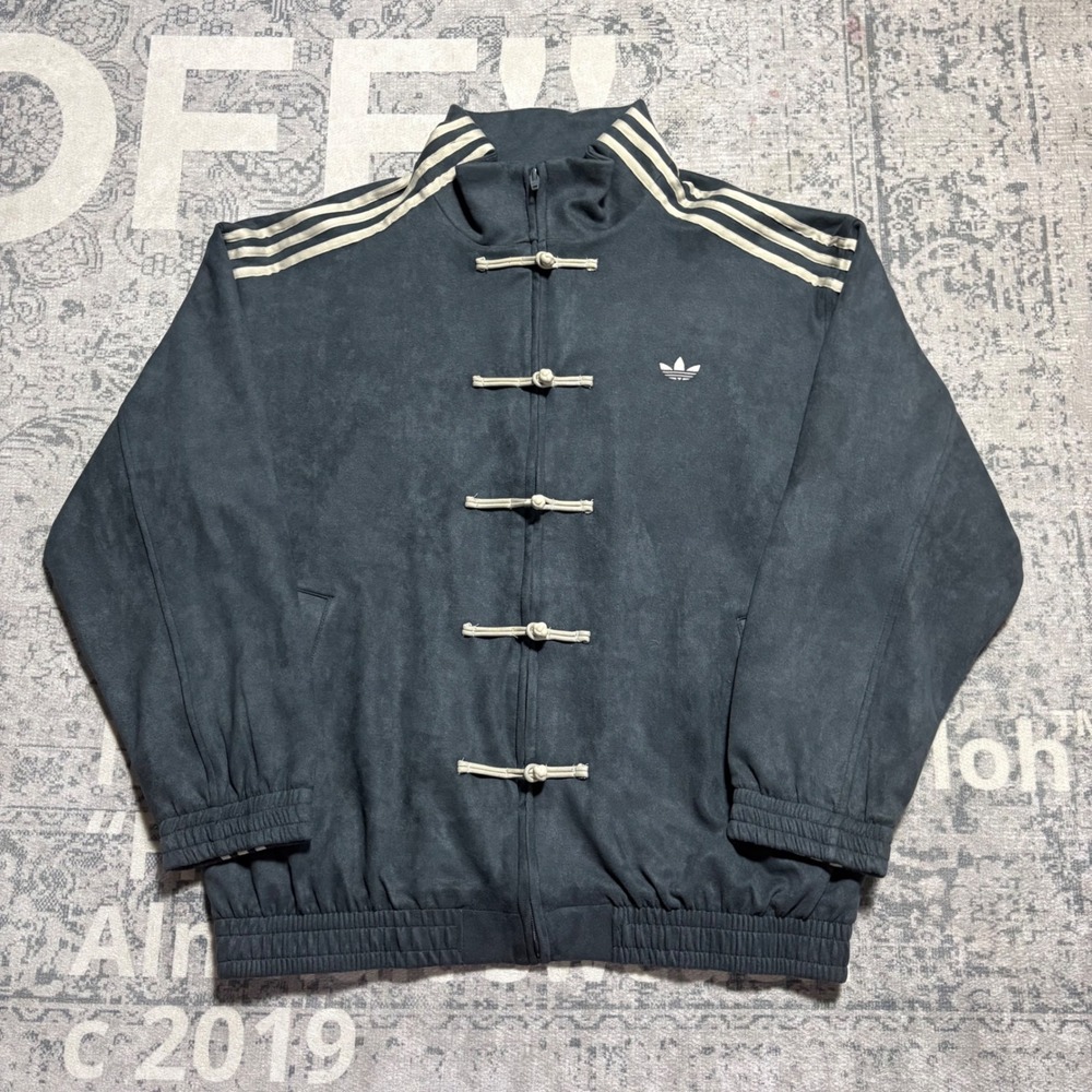 Adidas Originals CTT 3.1 Soft Track Jacket Mens XL Frog Button Grey Six NWT NEW